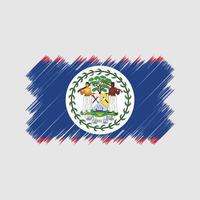 Belize Flag Brush. National Flag vector