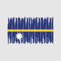 Nauru Flag Brush Strokes. National Flag vector