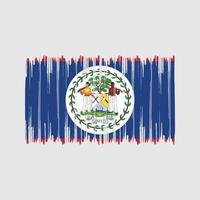 Belize Flag Brush Strokes. National Flag vector