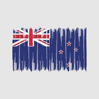 New Zealand Flag Brush Strokes. National Flag vector