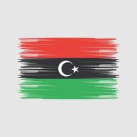 Libya Flag Brush. National Flag vector