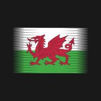 Wales Flag Vector. National Flag vector