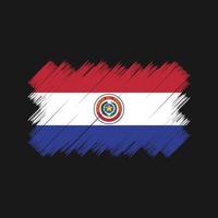 Paraguay Flag Brush. National Flag vector