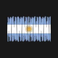 Argentina Flag Brush Strokes. National Flag vector