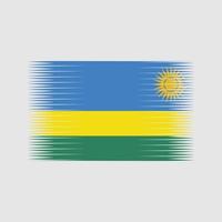 vector de la bandera de ruanda. bandera nacional
