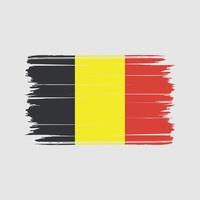 vector de pincel de bandera de Bélgica. bandera nacional