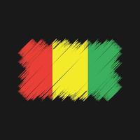 Guinea Flag Brush. National Flag vector