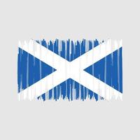 trazos de pincel de bandera de escocia. bandera nacional vector