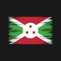 cepillo de la bandera de burundi. bandera nacional vector