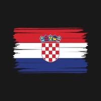 Croatia Flag Brush Vector. National Flag vector