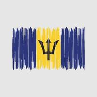 Barbados Flag Brush Strokes. National Flag vector