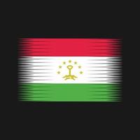 vector de la bandera de tayikistán. bandera nacional