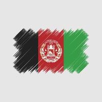 Afghanistan Flag Brush. National Flag vector