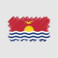 Kiribati Flag Brush. National Flag vector