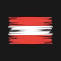 Austria Flag Brush. National Flag vector