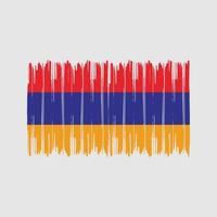 Armenia Flag Brush Strokes. National Flag vector