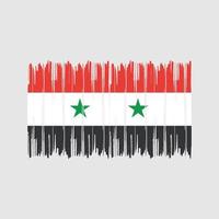 Syria Flag Brush Strokes. National Flag vector