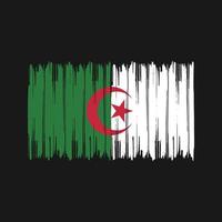 trazos de pincel de bandera de argelia. bandera nacional vector