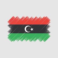 Libya Flag Brush. National Flag vector