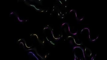 Abstract black background with multi-colored bubbles video