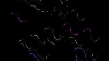 Abstract black background with multi-colored bubbles video