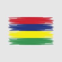 Mauritius Flag Brush. National Flag vector