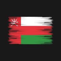 Oman Flag Brush. National Flag vector