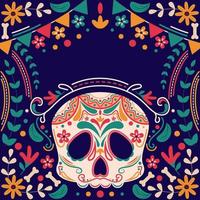 Dia De Los Muertos Background Concept vector