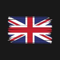 United Kingdom Flag Brush Vector. National Flag vector