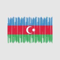 Azerbaijan Flag Brush Strokes. National Flag vector