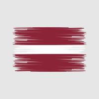 Latvia Flag Brush. National Flag vector