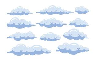 Cloud Hand Drawn Doodle Icon Element Collection vector