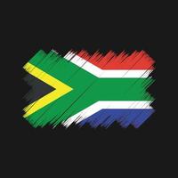 pincel de bandera de sudáfrica. bandera nacional vector