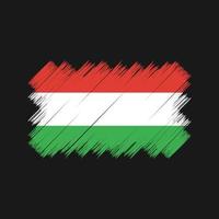 Hungary Flag Brush. National Flag vector