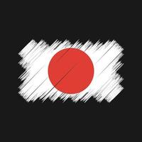 Japan Flag Brush. National Flag vector