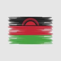 Malawi Flag Brush. National Flag vector