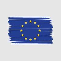 European Flag Brush Vector. National Flag vector