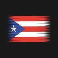 vector de la bandera de puerto rico. bandera nacional