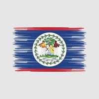 cepillo de bandera de belice. bandera nacional vector