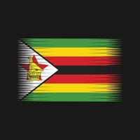 vector de la bandera de Zimbabue. bandera nacional