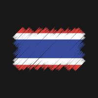 Thailand Flag Brush. National Flag vector