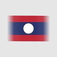 vector de la bandera de laos. bandera nacional
