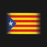 vector de la bandera de cataluña. bandera nacional