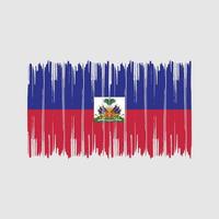 Haiti Flag Brush Strokes. National Flag vector