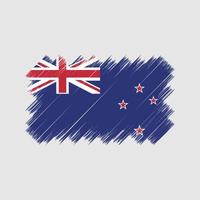 New Zealand Flag Brush. National Flag vector