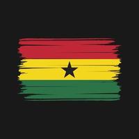 Ghana Flag Brush Vector. National Flag vector