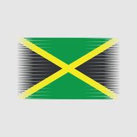 vector de la bandera jamaicana. bandera nacional