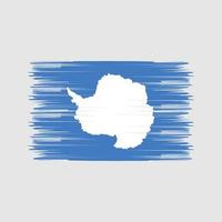 cepillo de bandera de la Antártida. bandera nacional vector