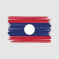 Laos Flag Brush Vector. National Flag vector