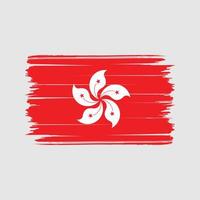 Hong Kong Flag Brush Vector. National Flag vector